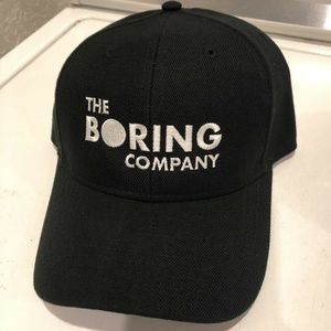 The Boring Company Dad Hat Cap In Black New